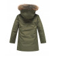 Парка зимняя Valianly для мальчика хаки цвета 90431Kh