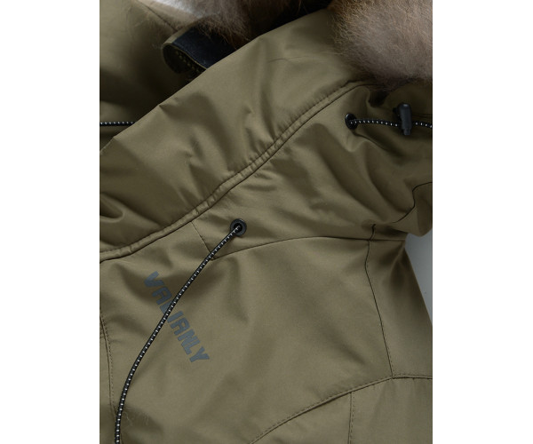 Парка зимняя Valianly для мальчика хаки цвета 90431Kh