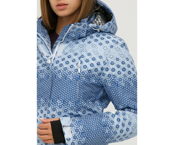 Женский зимний костюм горнолыжный синего цвета 01803S