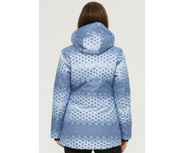 Женский зимний костюм горнолыжный синего цвета 01803S