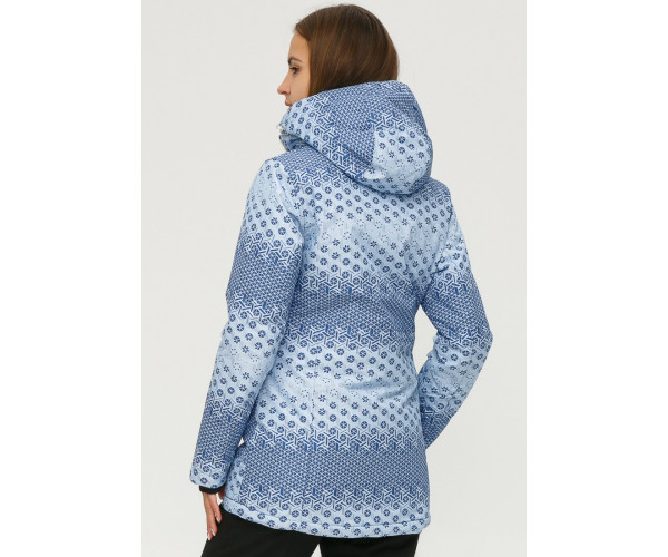 Женский зимний костюм горнолыжный синего цвета 01803S