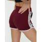 Спортивные шорты женские бордового цвета 3008Bo