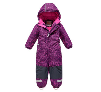 Детский зимний комбинезон фиолетового цвета 9024F