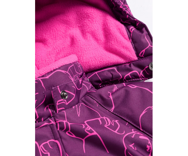 Детский зимний комбинезон фиолетового цвета 9024F