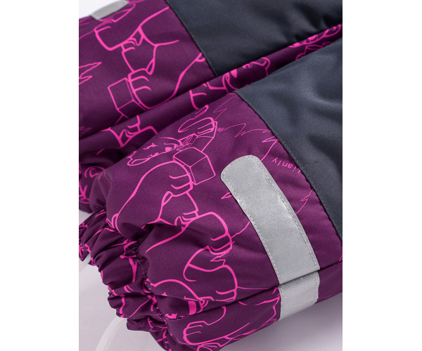 Детский зимний комбинезон фиолетового цвета 9024F