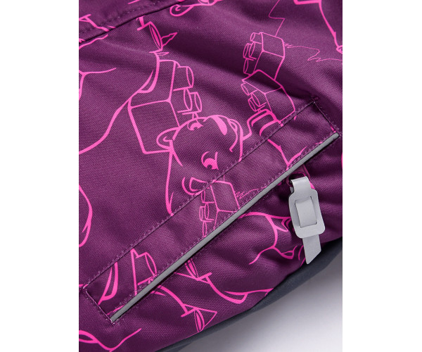 Детский зимний комбинезон фиолетового цвета 9024F