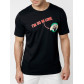 Мужская футболка с принтом черного цвета 221168Ch