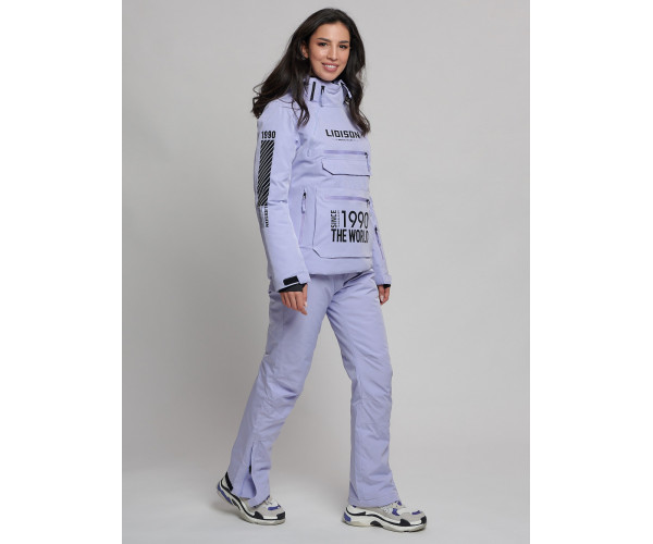 Горнолыжный костюм женский фиолетового цвета 77038F