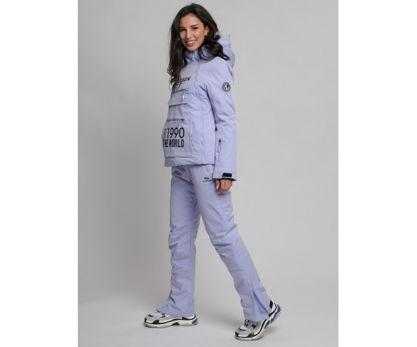 Горнолыжный костюм женский фиолетового цвета 77038F