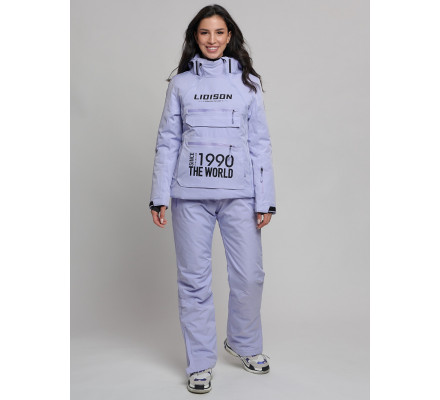 Горнолыжный костюм женский фиолетового цвета 77038F