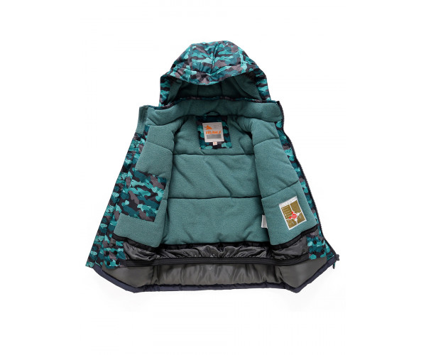 Горнолыжный костюм Valianly для мальчика темно-зеленого цвета 9015TZ