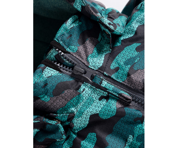 Горнолыжный костюм Valianly для мальчика темно-зеленого цвета 9015TZ