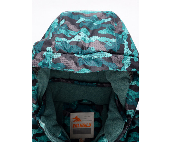 Горнолыжный костюм Valianly для мальчика темно-зеленого цвета 9015TZ