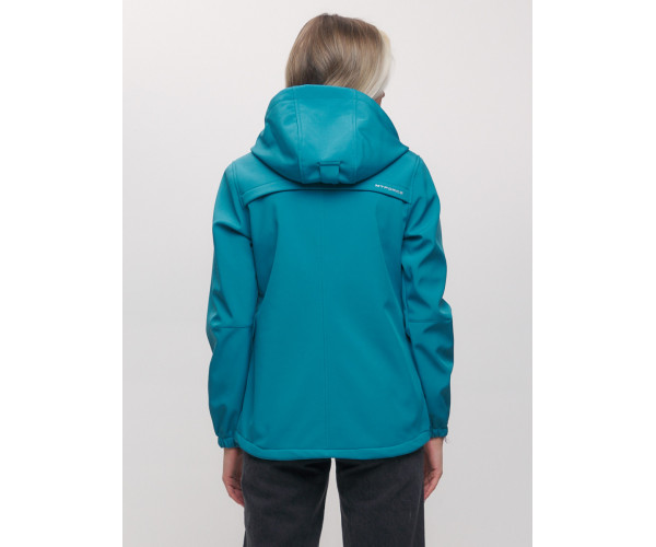 Ветровка  женская бирюзового цвета 20014Br