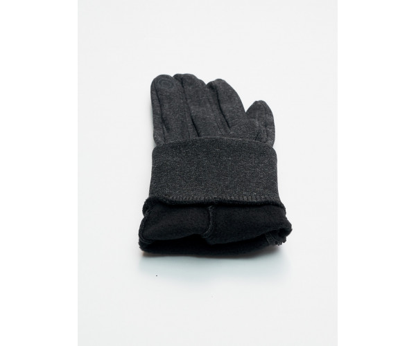 Спортивные перчатки демисезонные женские темно-серого цвета 606TC