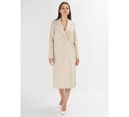 Пальто демисезонное бежевого цвета 42105B