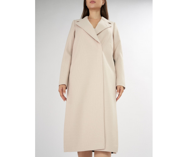 Пальто демисезонное бежевого цвета 42105B