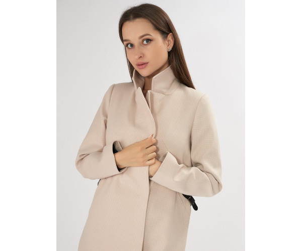 Пальто демисезонное бежевого цвета 42105B