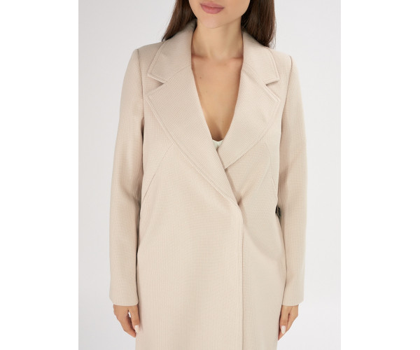 Пальто демисезонное бежевого цвета 42105B