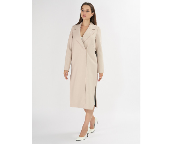 Пальто демисезонное бежевого цвета 42105B