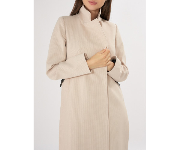Пальто демисезонное бежевого цвета 42105B