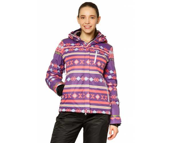 Костюм горнолыжный женский фиолетового цвета 01795F