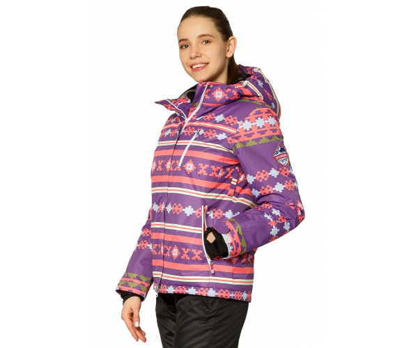 Костюм горнолыжный женский фиолетового цвета 01795F