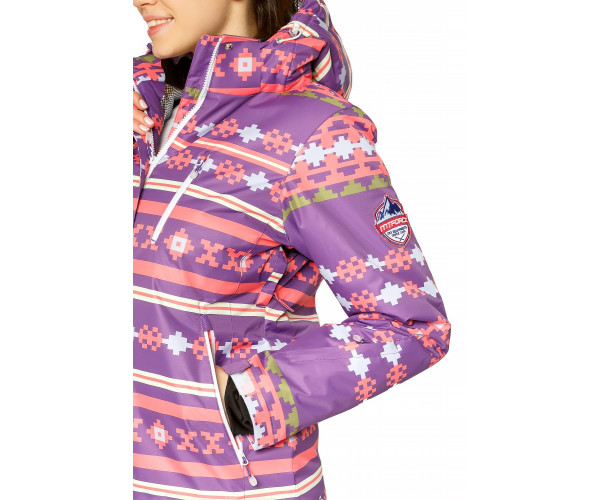 Костюм горнолыжный женский фиолетового цвета 01795F