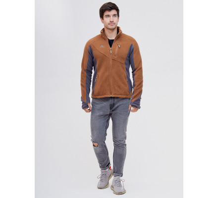 Толстовка утепленная Valianly коричневого цвета 92600K