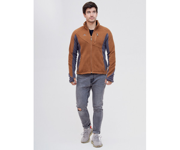 Толстовка утепленная Valianly коричневого цвета 92600K