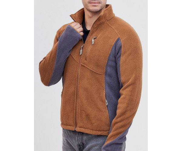 Толстовка утепленная Valianly коричневого цвета 92600K