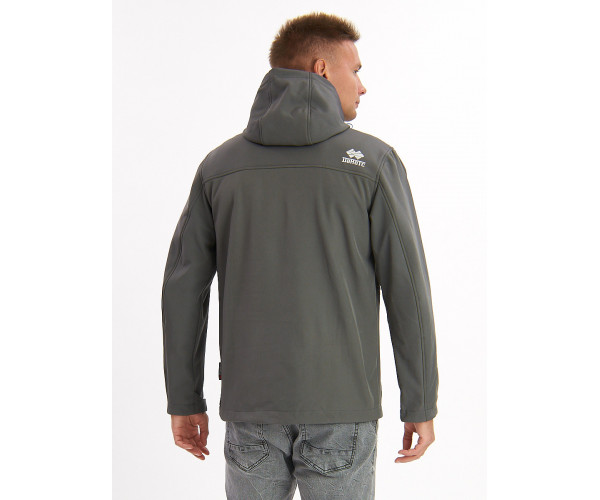 Ветровка мужская серого цвета 776Sr