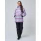 Женская зимняя горнолыжная куртка фиолетового цвета 1937F