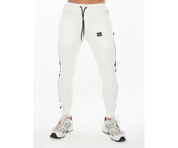 Трикотажный спортивный костюм белого цвета 9152Bl