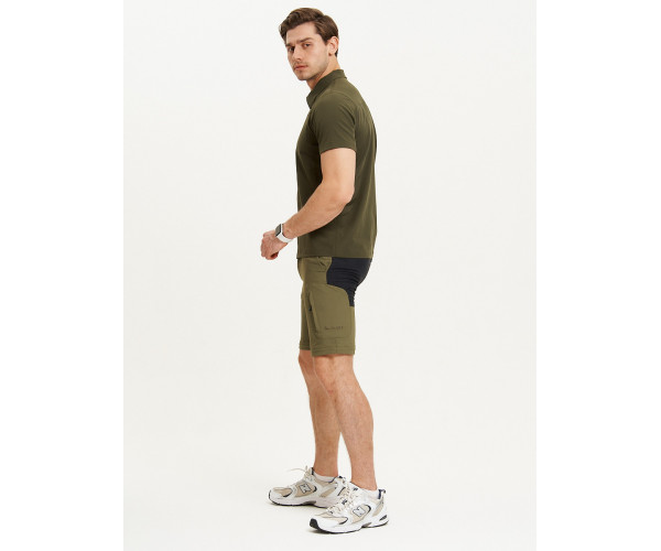 Спортивные брюки и шорты Valianly мужские цвета хаки 93438Kh