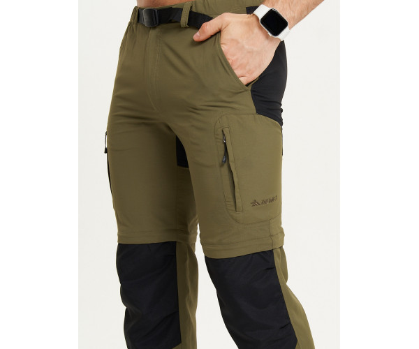 Спортивные брюки и шорты Valianly мужские цвета хаки 93438Kh