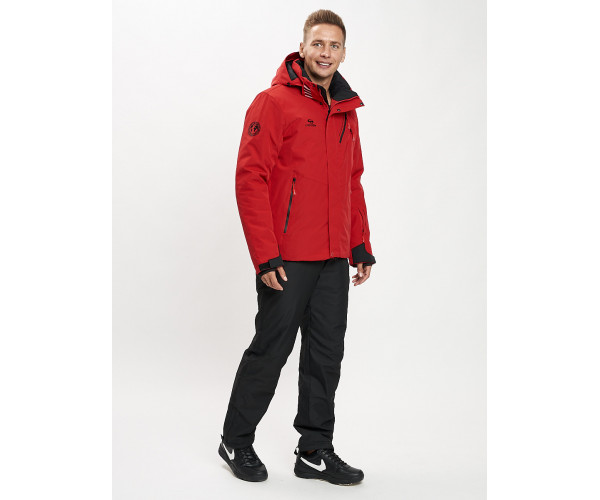 Горнолыжный костюм мужской красного цвета 077010Kr