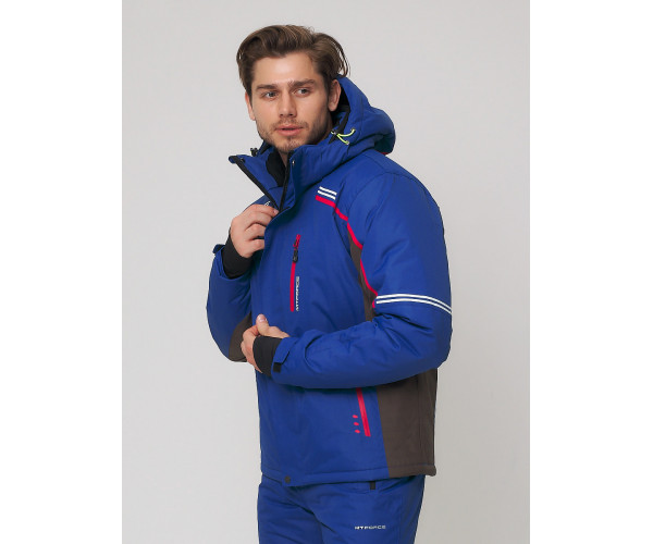 Мужская зимняя горнолыжная куртка  синего цвета 1971S
