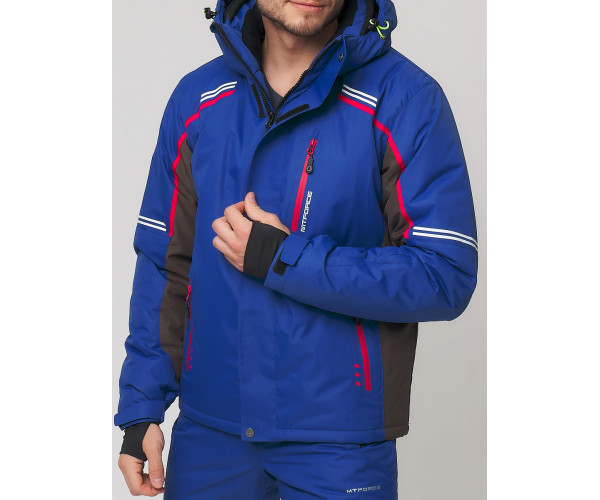 Мужская зимняя горнолыжная куртка  синего цвета 1971S