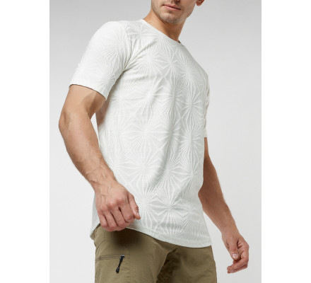 Мужская футболка однотонная белого цвета 221491Bl