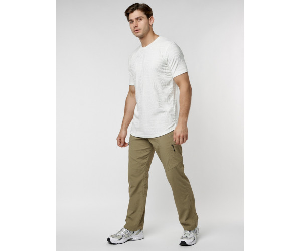 Мужская футболка однотонная белого цвета 221491Bl