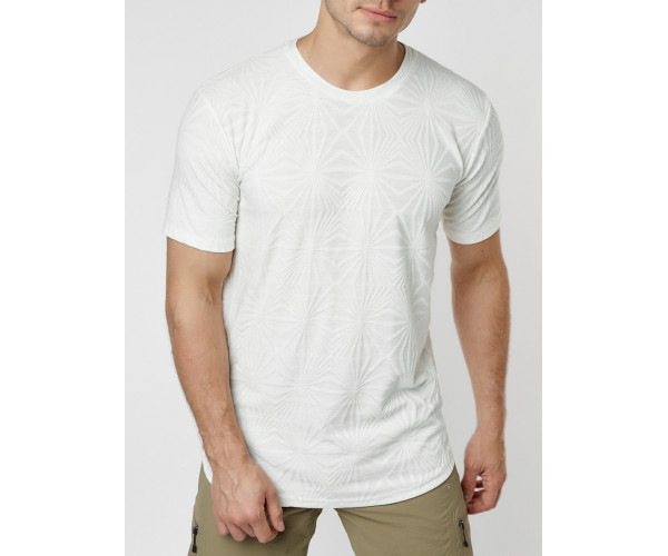 Мужская футболка однотонная белого цвета 221491Bl