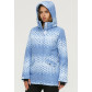 Женская зимняя горнолыжная куртка голубого цвета 1810Gl