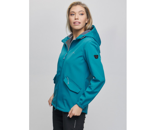 Костюм женский  бирюзового цвета 020014Br