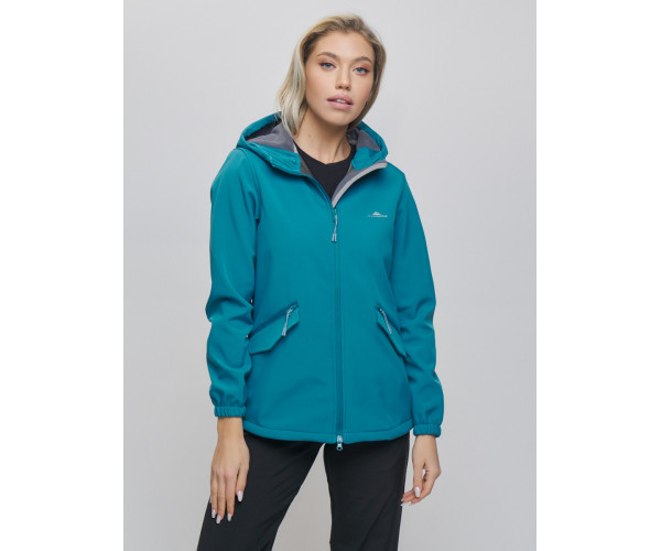 Костюм женский  бирюзового цвета 020014Br