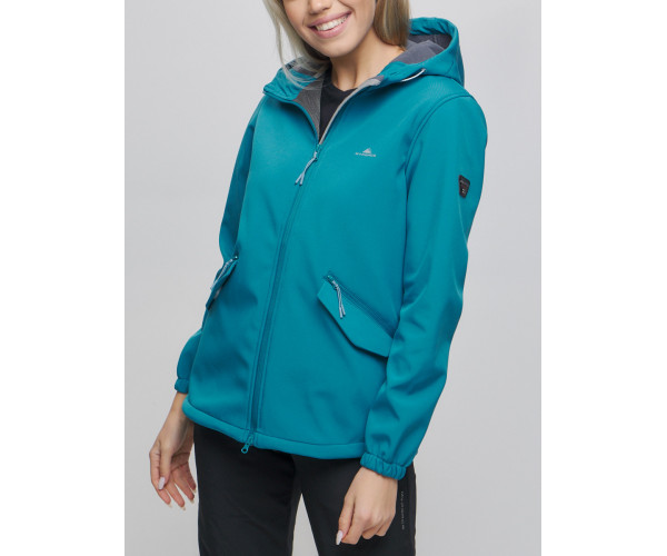 Костюм женский  бирюзового цвета 020014Br