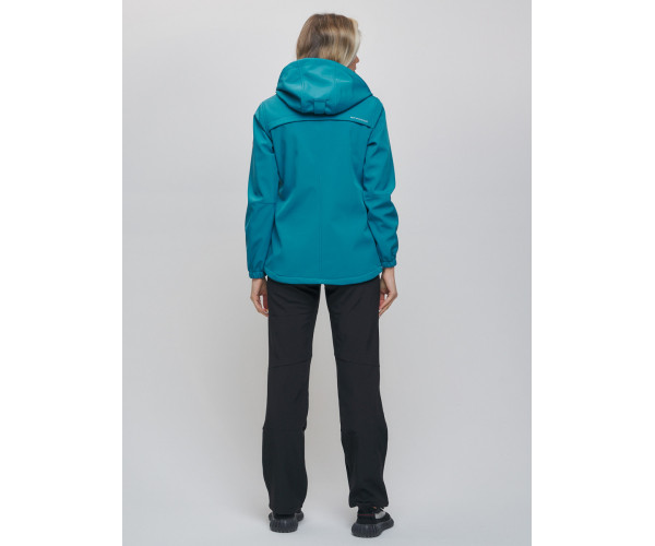 Костюм женский  бирюзового цвета 020014Br