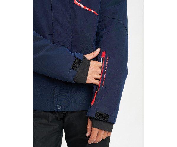 Горнолыжная куртка мужская темно-синего цвета 77014TS