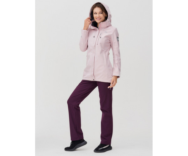 Костюм женский  розового цвета 02022R