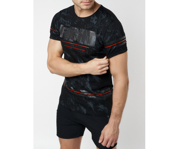 Подростковая футболка черного цвета 220144Ch